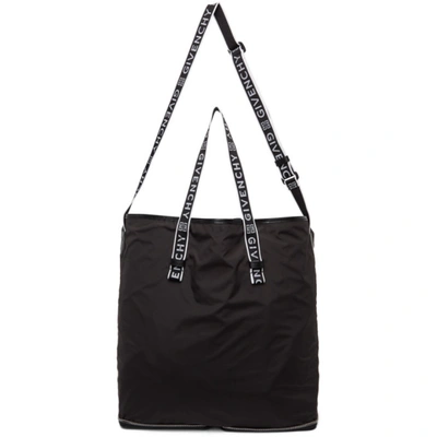 Shop Givenchy Black 4g Packaway Tote In 004 Black/w