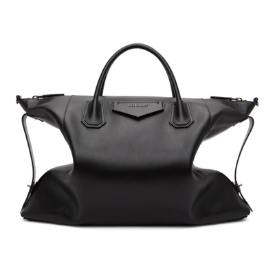 Shop Givenchy Black Large Soft Antigona Tote In 001-black