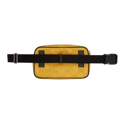 Shop Gucci Yellow Off The Grid Belt Bag In 7673 Cropbk