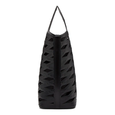 Shop Balenciaga Black Neo Basket Tote In 1002black/