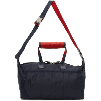 Shop Christian Louboutin Navy Pariscuba Duffle Bag In U465 Navy