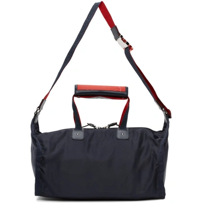 Shop Christian Louboutin Navy Pariscuba Duffle Bag In U465 Navy