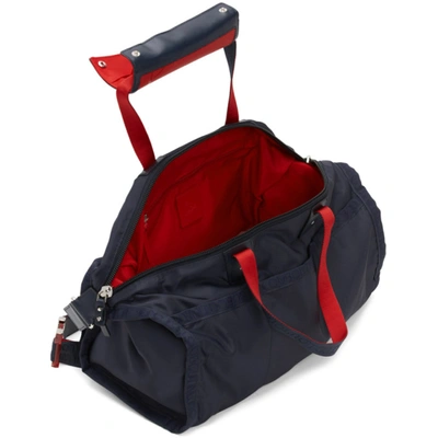 Shop Christian Louboutin Navy Pariscuba Duffle Bag In U465 Navy