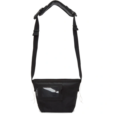 Shop Acne Studios Black Canvas Messenger Bag