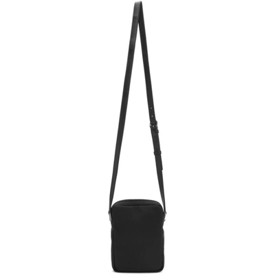 Shop Saint Laurent Black Canvas Sid Crossbody Bag In 1000 Nero