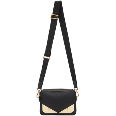 Shop Fendi Black & Gold Bag Bugs Pouch In F0kur Neror