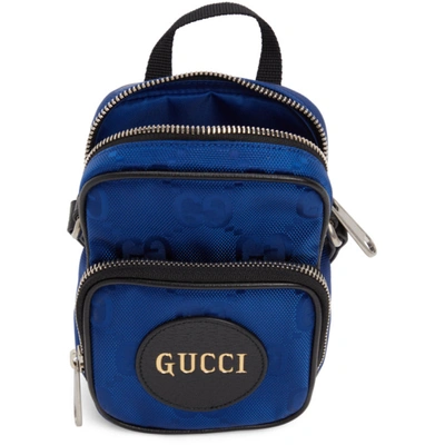 Shop Gucci Blue Off The Grid Mini Messenger Bag In Oriental Blue