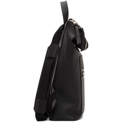 Shop Loewe Black Slim Goya Backpack In 1100 Black