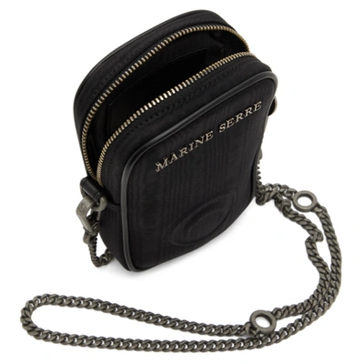 Shop Marine Serre Black Mini Phone Case Bag