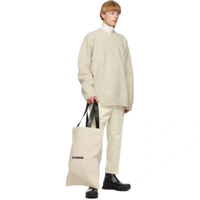 JIL SANDER 驼色 GRANDE 托特包