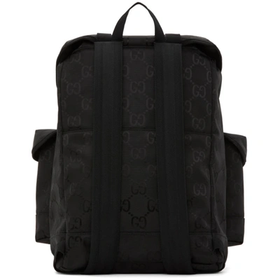 Shop Gucci Black Off The Grid Gg Eco Backpack In 1000 Blk/bl