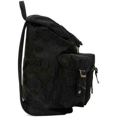 Shop Gucci Black Off The Grid Gg Eco Backpack In 1000 Blk/bl