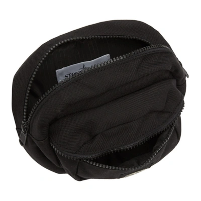 Shop Stone Island Black Harness Bag In V0029 Black