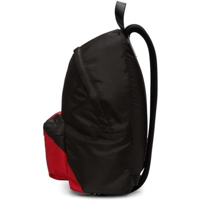 Shop Givenchy Black And Red Urban Backpack In 009-black/r