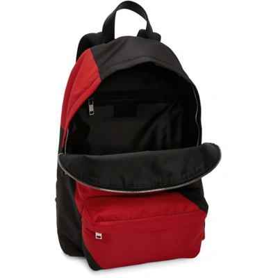 Shop Givenchy Black And Red Urban Backpack In 009-black/r