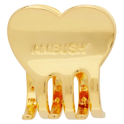 AMBUSH 金色 HEART 发夹