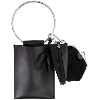 Shop Y's Ys Black Leather Ring Keychain