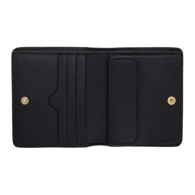 Shop Alexander Mcqueen Black Croc Skull Bifold Wallet In 1000 Black