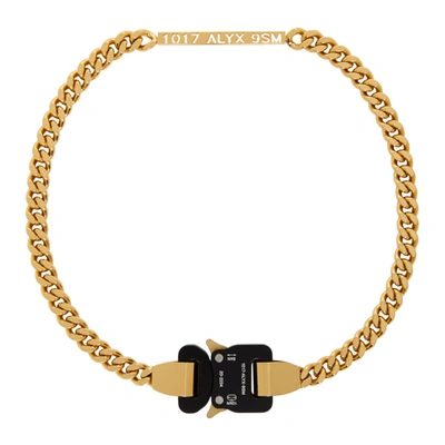 Shop Alyx Gold Buckle Necklace In Gld0003 Gol