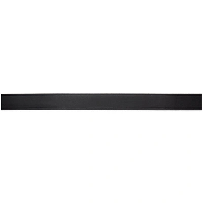 Shop Saint Laurent Black Leather Celtic Belt In 1000 Black