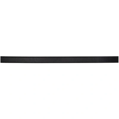 Shop Gucci Black Thin Gg Marmont Belt In 1000 Black