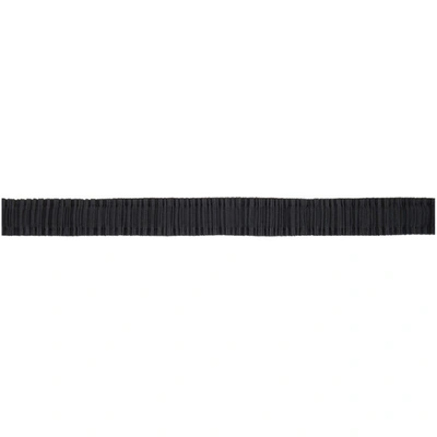 Shop Issey Miyake Black Pleats Belt In 15 Black