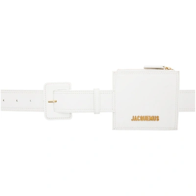 Shop Jacquemus White 'la Ceinture Porte Monnaie' Belt