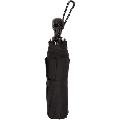 Shop Alexander Mcqueen Black Skull Umbrella In 1000 Black