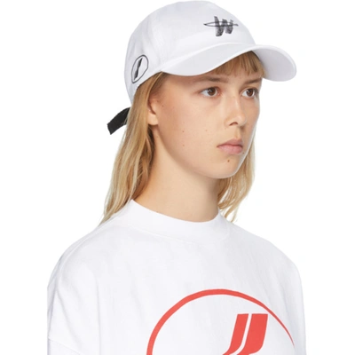 Shop We11 Done We11done White Logo Stamp Cap