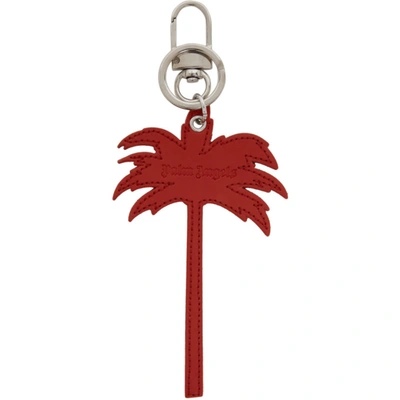 Shop Palm Angels Red Palm Tree Keychain