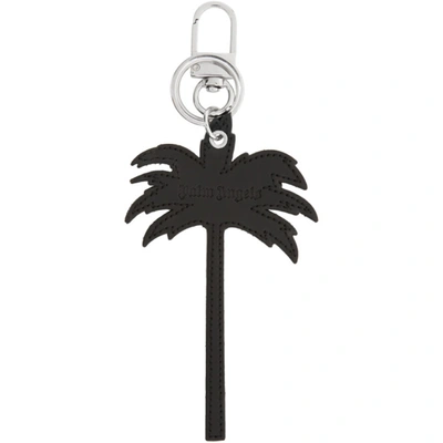 Shop Palm Angels Black Palm Tree Keychain