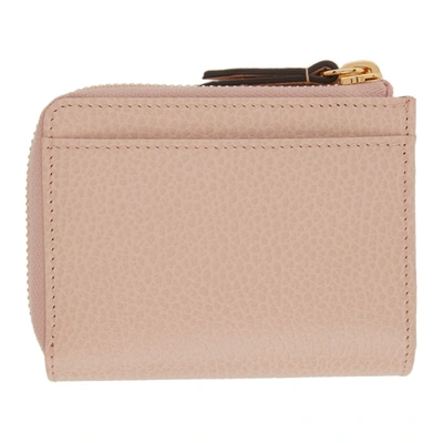 Shop Gucci Pink Small Marmont Card Holder In 5909 Perfect Pink