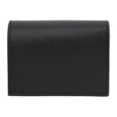 Shop Gucci Black Interlocking G Marina Bifold Card Holder In 1000 Black