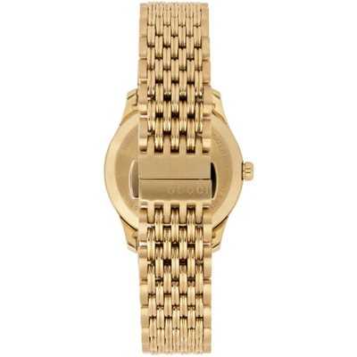 Shop Gucci Gold Slim G-timeless Bee Watch In 9812 Gold