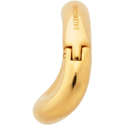 Shop Balenciaga Gold Loop Earrings In 0027 Shnygl