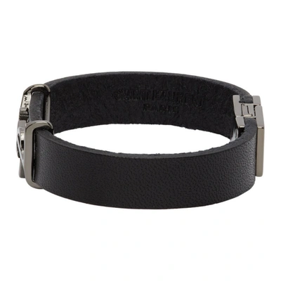 Shop Saint Laurent Black Opyum Bracelet In 1000 Black