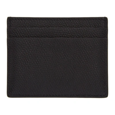Shop Valentino Black  Garavani Vlogo Card Holder In 0no Black