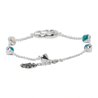 Shop Gucci Silver Gg Flower Bracelet