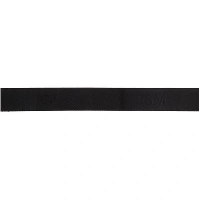 Shop Alyx Black Classic Rollercoaster Belt In Gry0002 Sil