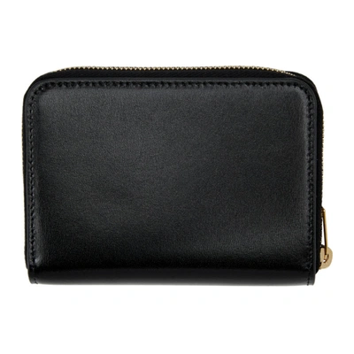 Shop Saint Laurent Black Compact Zip Wallet In 1000 Black