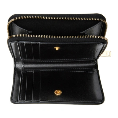 Shop Saint Laurent Black Compact Zip Wallet In 1000 Black