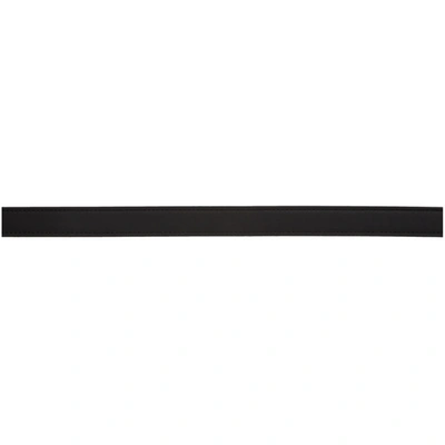 Shop Acne Studios Black Leather Slim Belt