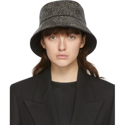 Shop Kara Black Hematite Mesh Bucket Hat