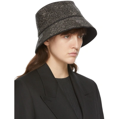 Shop Kara Black Hematite Mesh Bucket Hat