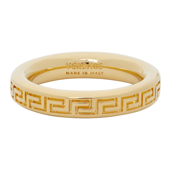 versace greek key ring