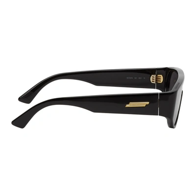 Shop Bottega Veneta Black Mask Sunglasses In 001 Black