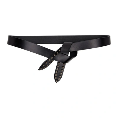 Shop Isabel Marant Black Lelo Belt In 01bk Black