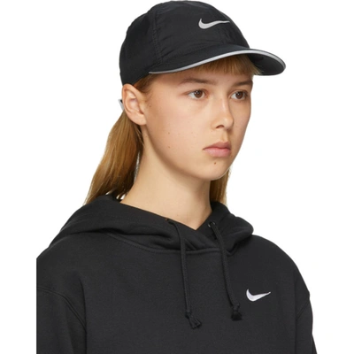 Shop Nike Black Featherlight Cap In 010 Black