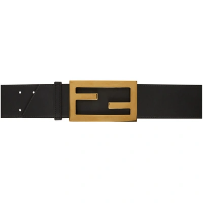 Shop Fendi Black Large 'forever ' Belt In F155l Black