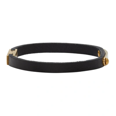 SAINT LAURENT 黑色 THIN ID 手环